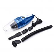 YuanAuto Car Vacuum Cleaner Wired High Power Dust Collector Wet Dry Portable Car Interior Handheld Portable Vacuum Cleaner Car Cable Version (Color : Blue)