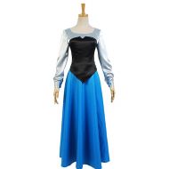 YuanCos Princess Ariel Blue Party Dress Ball Gown Outfit Halloween Cosplay Costume