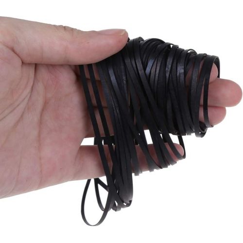  yuanhaourty 50PCS Universal Mix Cassette Tape Machine Rubber Belts Assorted Common Flat Belt for Recorders DVD Drive