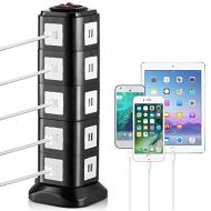 Electronic Charging Station by Yubi Power - 40 Port Universal USB - Tower Device Charging Station for Apple IPhone, Android Devices, & other USB Compatible Devices. Magnetic Base&