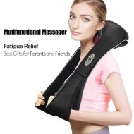 Yue Ying 3D Shiatsu Back Shoulder Neck Massager Belt Percussion Bidirectional Rotation with Heat Function,...