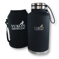 Yukon Growlers Insulated Beer Growler - Keep Your Beer Cold and Carbonated for 24 Hours in This Stainless Steel Vacuum Water Bottle - Also Keeps Coffee Hot - Improved Lid - 64 oz