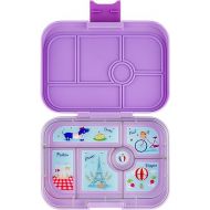 Yumbox Original - Leakproof Bento Lunch box for Kids (2-7 Years) with 5 Compartments, Easy-Open Latch, Optimal Portion Sizes & Removeable Paris Themed Tray (Lulu Purple)