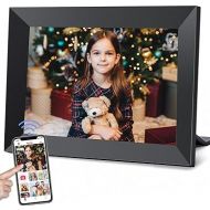 Frameo 10.1 Inch WiFi Digital Picture Frame with 1280 * 800P IPS Touch Screen HD Disply,Built-in 16GB Storage,Video Clips and Slide Show,Send Photos Instantly from Anywhere with via Free APP…