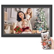 FRAMEO Digital Picture Frame- 15.6inch Digital Photo Frame with 1920 * 1080 IPS Touch Screen HD Disply,Built-in 32GB Storage,Wall-Mounted,Digital Frame Share Photos and Videos via Free App