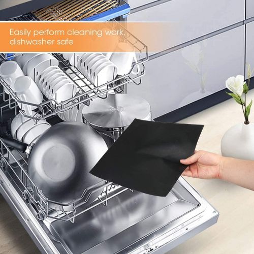  YunQin Air Fryer Oven Liners, 3 Pack Non-Stick Air Fryer Oven Mat Baking Mat Compatible with Ninja Foodi SP101 Ninja Air Fry Oven DT251 Toaster Oven Microwave Bottom of Gas & Elect