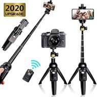 [아마존베스트]YunTeng Selfie Stick Tripod Bluetooth, 40 Inch Extendable Flexible Selfie Stick Tripod with Detachable Wireless Remote, Compatible with iPhone Xs Max/XS/XR/iPhone X/iPhone 8 Plus/iPhone 7/