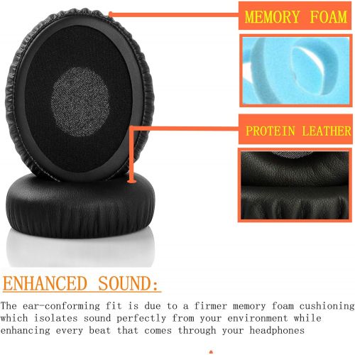  [아마존베스트]YunYiYi Suitable for ear pads, cushions compatible with Teufel Airy headphone accessories, replacement part (Black1)