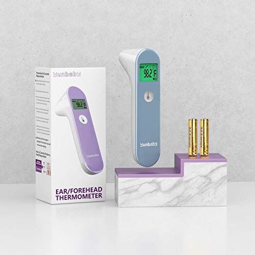  Yunbaby Baby Forehead and Ear Thermometer for Fever, Instant Reading Accurate Infrared Digital Medical...