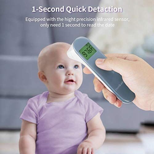  Yunbaby Baby Forehead and Ear Thermometer for Fever, Instant Reading Accurate Infrared Digital Medical...