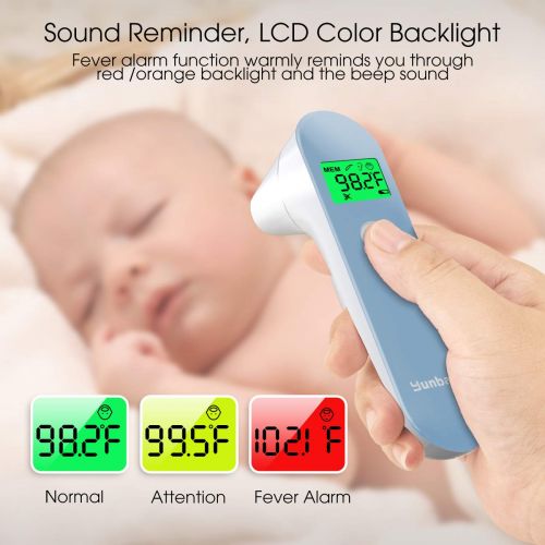  Yunbaby Baby Forehead and Ear Thermometer for Fever, Instant Reading Accurate Infrared Digital Medical...