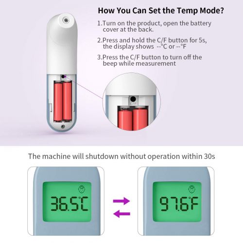  Yunbaby Baby Forehead and Ear Thermometer for Fever, Instant Reading Accurate Infrared Digital Medical...