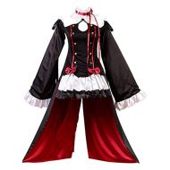 Yunbei Krul Tepes Cosplay Costume Princess Dress (S, Black)