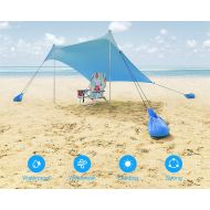 Yuncon Tent Shade Portable Canopy Sun Shelter with Sandbag Anchors Can be Used Outdoors, Beaches, lawns