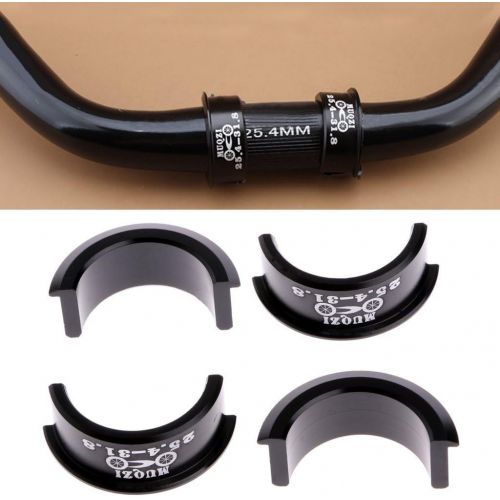  Yundxi Aluminiun Alloy Bike Handlebar Shim 31.8mm to 25.4mm Adapter, Bicycle Spacers, Bicycle Handlebar Conversion Sheet, Handlebar Stem Reducer