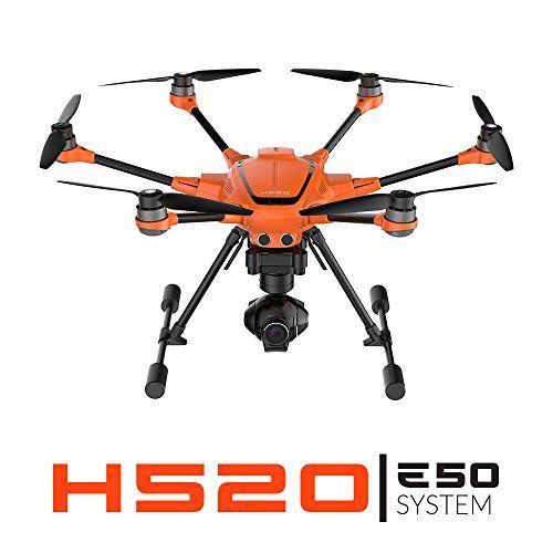  Yuneec H520 + E50 System H520 airframe, E50 3-axis Gimbal Camera, ST16S, Filter Ring, Two 520 Batteries, Lanyard, Charging Cube