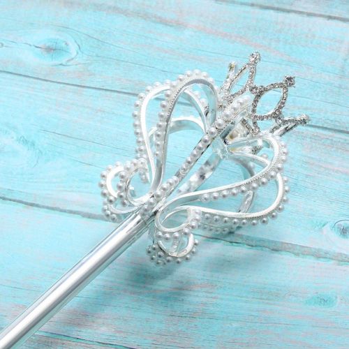  Yunhao Queens Scepter Fairy Princess Angel Wand Magical Scepter Cultured Pearl Costume Props Role Play Dress