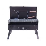 Yunhigh BBQ Grill - Flodable Barbecue Shelf Cookware Stove Bonus Shovel and Tongs - Outdoor Cooking Tools for Open-air Party;Camping et