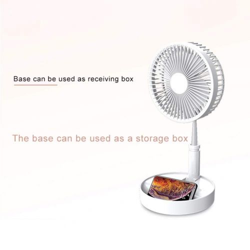  Yunt-11 Air Circulator Fan ，White - Features Oscillating Movement and Adjustable Height for Home Car Office