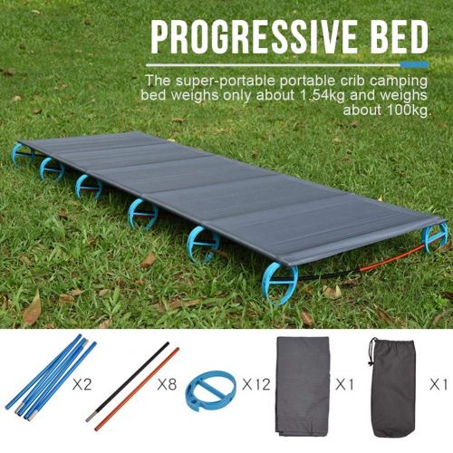  Yunt-11 Ultralight Folding Camping Cot,Portable Foldable Bed Aluminum Replacements for Tent Backpack, Adults Youth Outdoor Travel Hiking Fishing Hunting