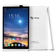 Yuntab YUNTAB 8 inch Smart Phone/Tablet, Unlocked 4G Android 6.0, 2GB+16CB, Quad-core chip, Touchscreen IPS 800 x 1280, Dual SIM Slots with Dual Camera,WiFi (White)