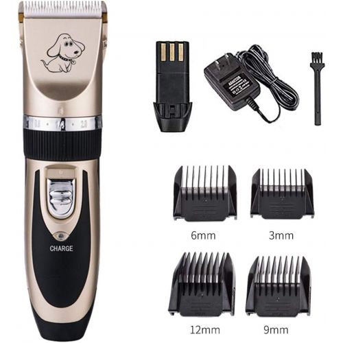  Yuxufeng BaoRun Pet Dog Grooming Clippers Professional Rechargeable Cordless Hair Clippers with Comb Low Noise for Small Medium Large Dogs Cats