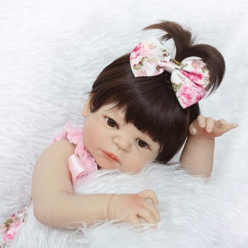  Yuye-xthriv yuye-xthriv Handmade Newborn Lifelike Vinyl Reborn Baby Doll Toy with Pacifier Milk Bottle