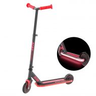 Neon Vybe Kick Scooter Viper Red for Kids with LED light-up board