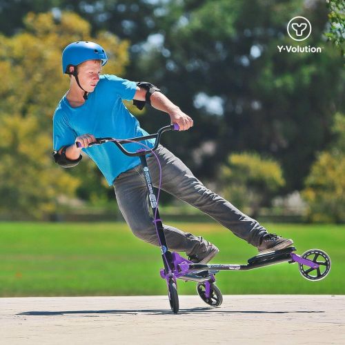  [아마존핫딜][아마존 핫딜] Yvolution Y Fliker Carver C5 | Kids Adult Drifting Wiggle Scooter with 3 Wheels Self Propelling