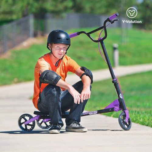  [아마존핫딜][아마존 핫딜] Yvolution Y Fliker Carver C5 | Kids Adult Drifting Wiggle Scooter with 3 Wheels Self Propelling