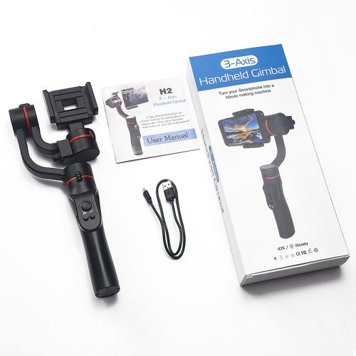  Yvonne 3-Axis Handheld Gimbal Stabilizer For Smartphone, Within 5.5 Inches In Dimension Support 360-degree Panoramic Shooting Rechargeable Motorized For Most Compact Cameras & Smartphones