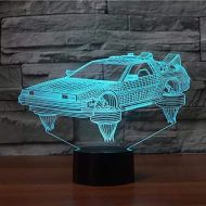 Yvv 3D Sport Car Night Light 7 Colors Mood Light Touch Switch USB Table Desk LED Light Kids Home Party Birthday