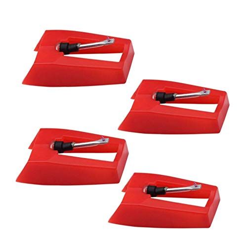  Ywhomal 4 Pack Ruby Record Player Needle Turntable Stylus Replacement for ION Jenson Crosley Victrola Sylvania Turntable Phonograph LP Vinyl Player More brand