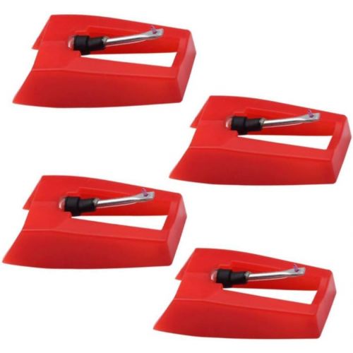  Ywhomal 4 Pack Ruby Record Player Needle Turntable Stylus Replacement for ION Jenson Crosley Victrola Sylvania Turntable Phonograph LP Vinyl Player More brand