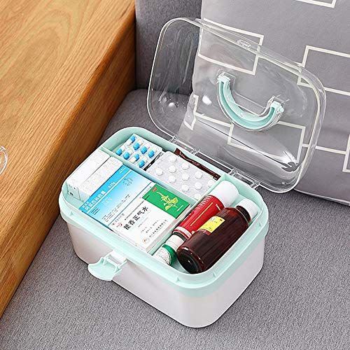  Yxsd Household First Aid Kit, Medial Cabinet Storage Box, Medical Box with Compartments (Size : S)