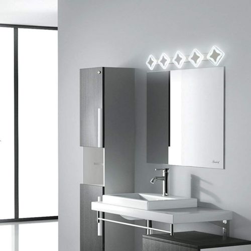  Yxx max Mirror Front Light Mirror Light, Bathroom Mirror Cabinet Light Waterproof Fog Multiple Light Source (Color : Warm Light, Size : 95cm/6 Heads)