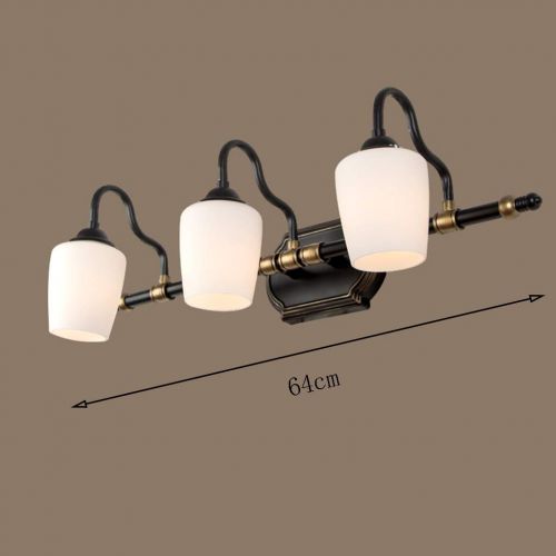  Yxx max Mirror Front Light Mirror Front Light LED Simple Bathroom Dressing Table Mirror Cabinet Light 2/3 Headlight Corridor Light (Size : 64cm/3 Head)