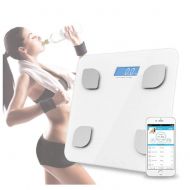 Yzpyd Wjq Bluetooth Body Fat Scale with Fitness Body Composition Analysis, Auto On/Off, Auto Zeroing, Body Fat, Water, Muscle Mass, BMI, BMR, Bone Mass and Visceral Fat