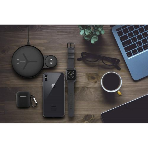  2 in 1 Wireless Charger Pad Yzyway Dual Wireless Charging Station Compatible with Apple Watch and iPhone Xs Max/XR/X/8 Plus/8 and Other Qi Devices