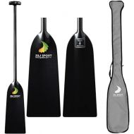 Z&J SPORT Dragon Boat Paddle Carbon Fiber, IDBF Approved Paddle with T Handle 48 inch & Gray Paddle Cover with Carry Handle