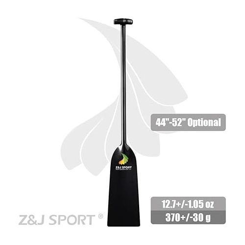  Z&J SPORT Dragon Boat Paddle Carbon Fiber, IDBF Approved Paddle with T Handle 48 inch & Gray Paddle Cover with Carry Handle