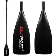 Z&J SPORT 3-Piece SUP Paddle 172-220cm Adjustable, Full Carbon Stand-up Paddle for Race/Waves