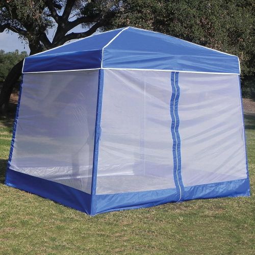  Z-Shade 10 Ft Angled Leg Screenroom Patio Shelter (Canopy Not Included) (2 Pack)