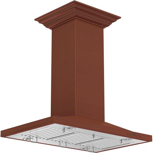  Z Line Kitchen and Bath ZLINE 36 in. 760 CFM Designer Series Copper Island Mount Range Hood (8NL2Ci-36)