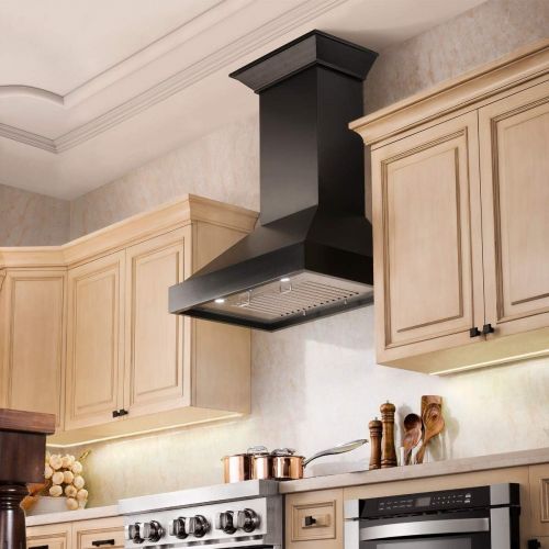  Z Line Kitchen and Bath ZLINE 36 in. 760 CFM Designer Series Wooden Wall Mount Range Hood (KBRR-36)