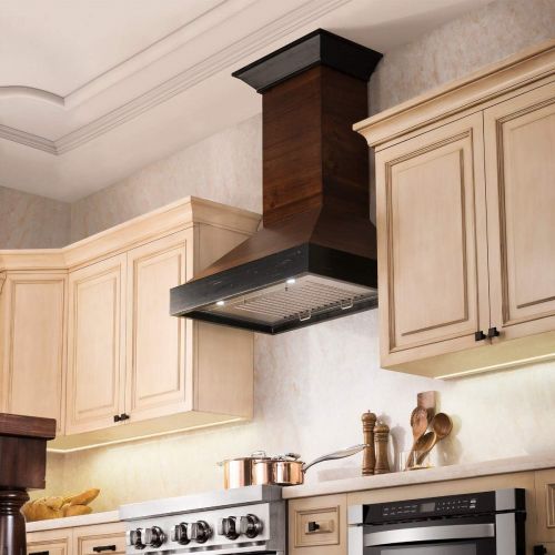  Z Line Kitchen and Bath ZLINE 36 in. 760 CFM Designer Series Wooden Wall Mount Range Hood (KBRR-36)