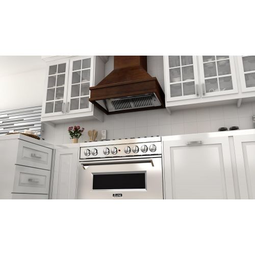  ZLINE Z Line 329WH-30 1200 CFM Wooden Wall Mount Range Hood, 30, WalnutHamilton