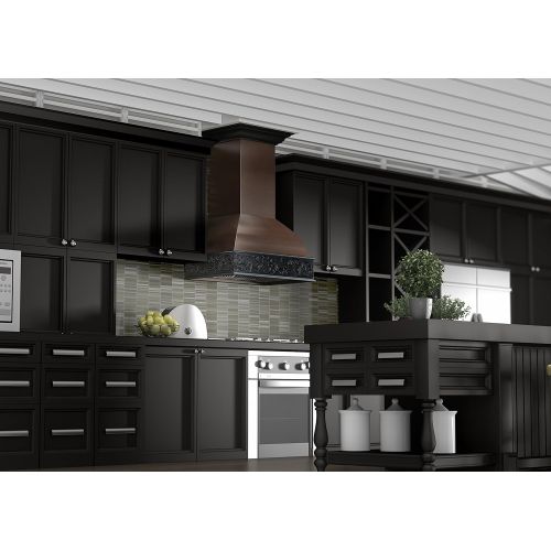  ZLINE Z Line 329WH-30 1200 CFM Wooden Wall Mount Range Hood, 30, WalnutHamilton