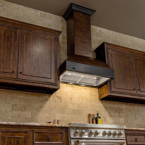  ZLINE Z Line 329WH-30 1200 CFM Wooden Wall Mount Range Hood, 30, WalnutHamilton