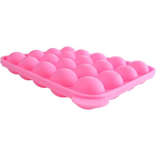  [아마존베스트]Z ZICOME 20 Cavity Silicone Pink Lolly Pop Party Cupcake Baking Mold Cake Pop Stick Mold Tray